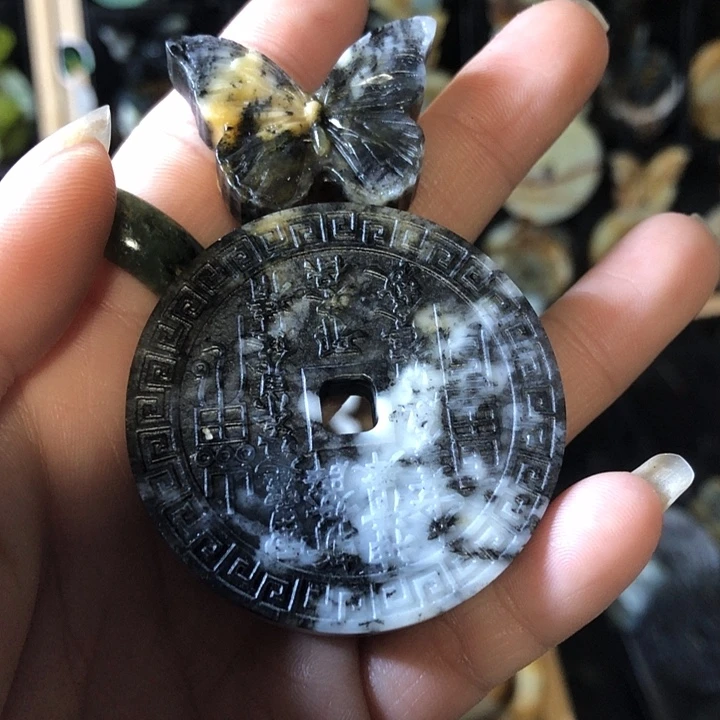 岫玉未镶嵌岫玉挂件