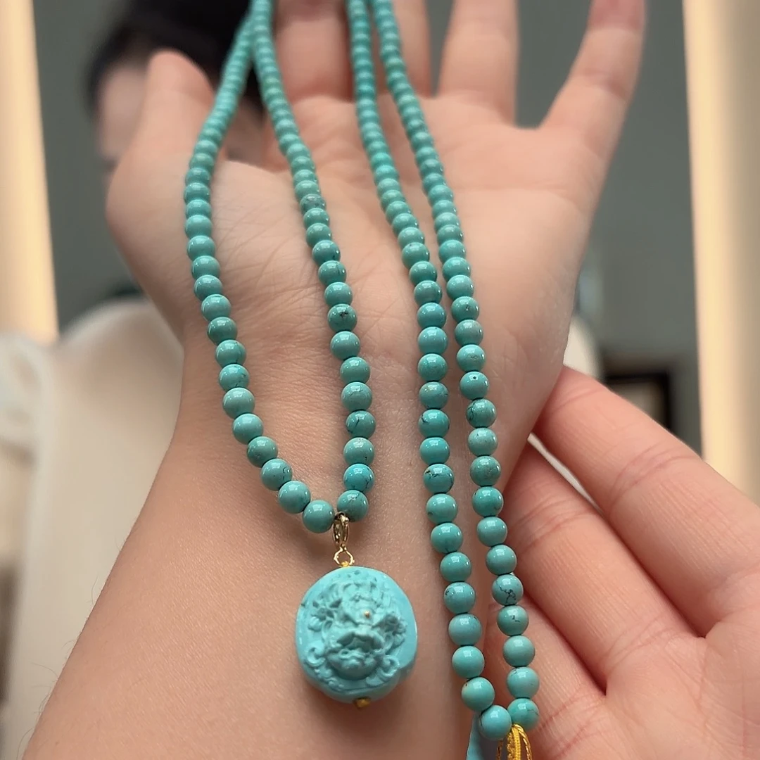 绿松石未镶嵌颈饰