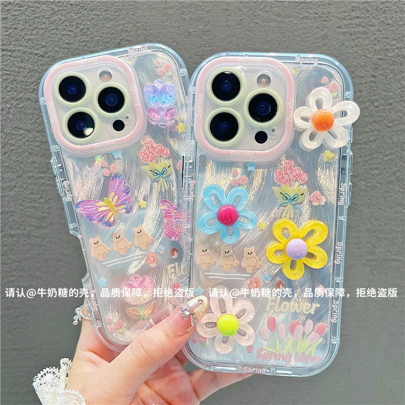 羽纱奶油壳适用苹果16/iPhone/华为荣耀/OPPO/VIVO/小米/手机壳潮