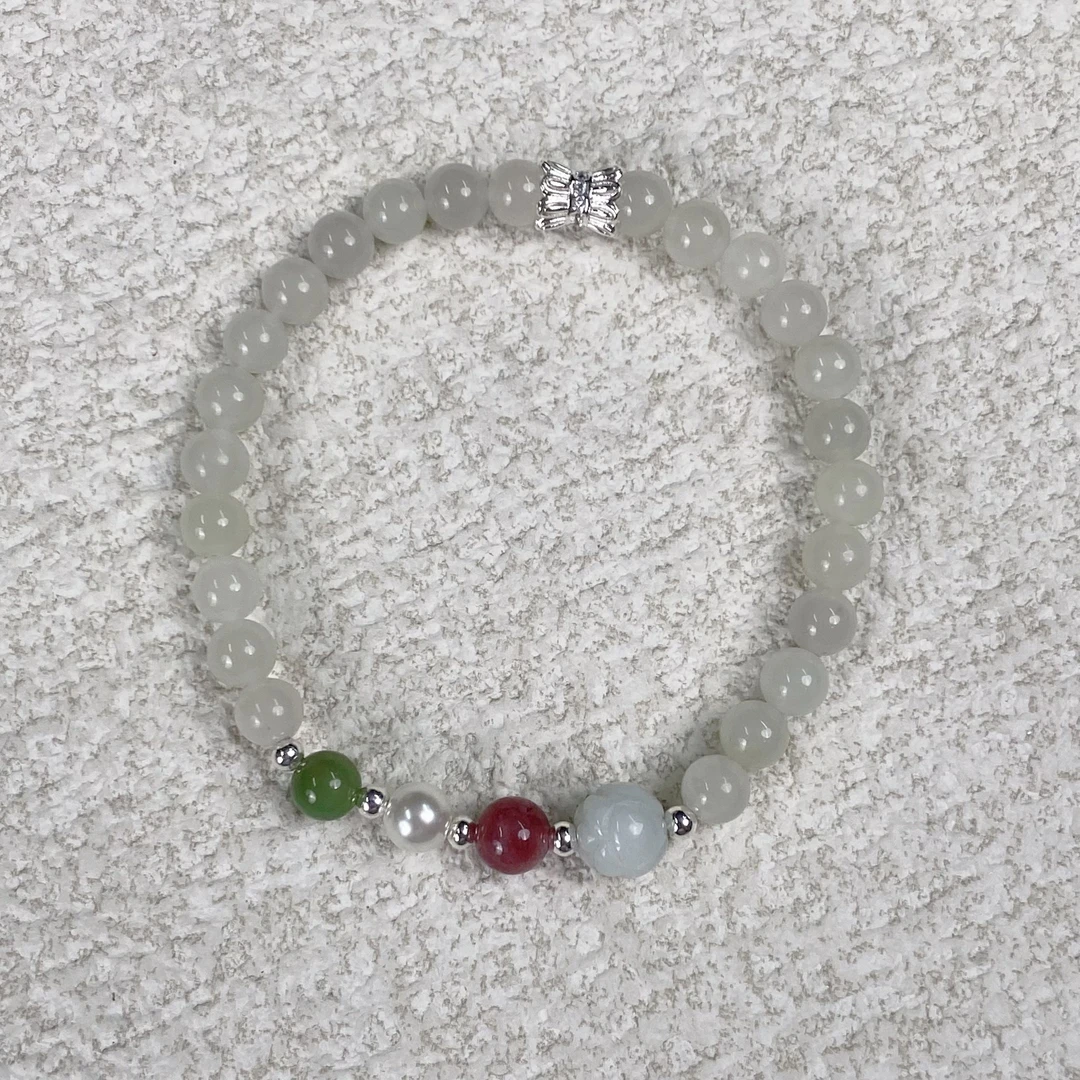 YHKINGS1307设计师款6m和田玉单圈简约多样性发其一不带礼盒