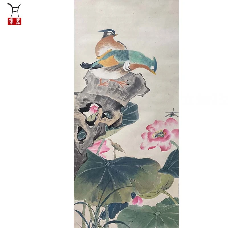 K1004花鸟立轴93x46/3.9平尺