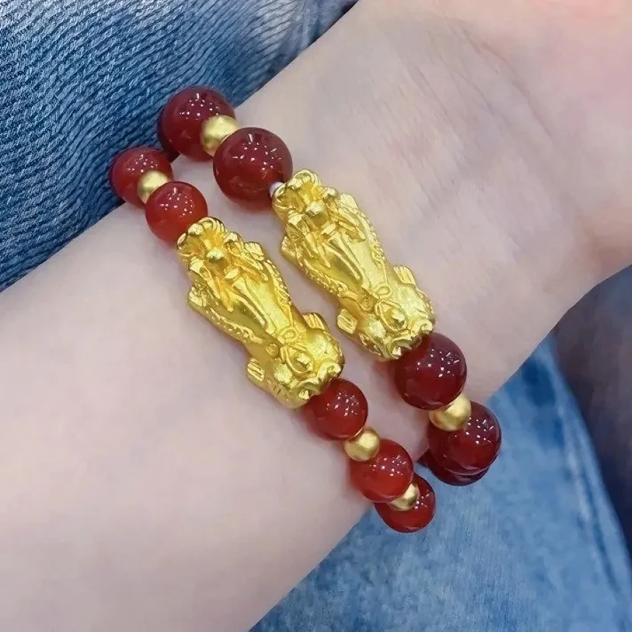 【矿金好物】 琉璃手链 招财如意貔貅转运珠