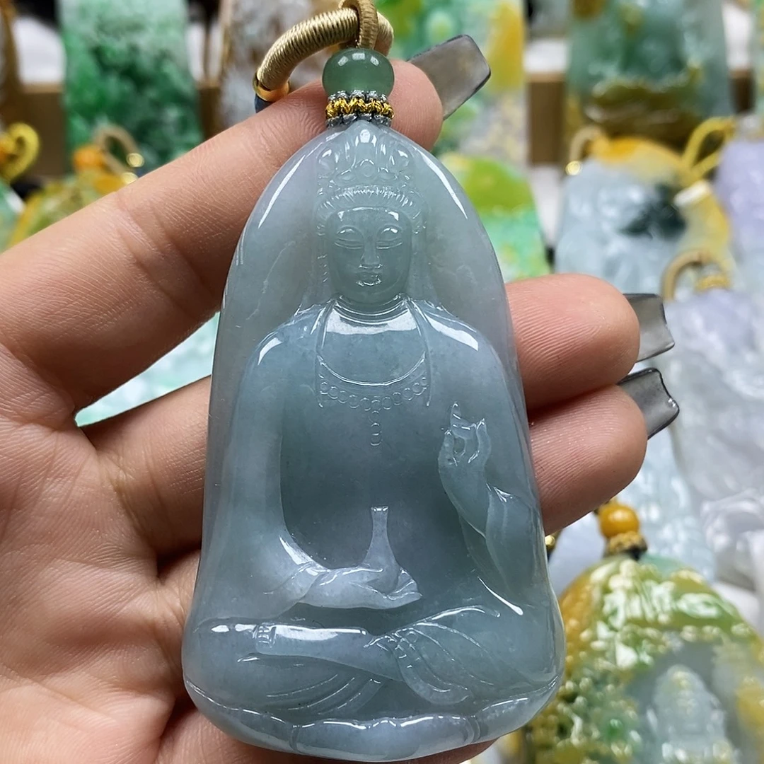 翡翠未镶嵌颈饰天然a货翡翠