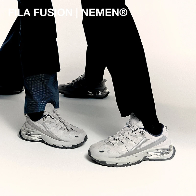 FILA斐乐【星际鞋xNEMEN联名】情侣款斐乐流光风老爹鞋T12M511519