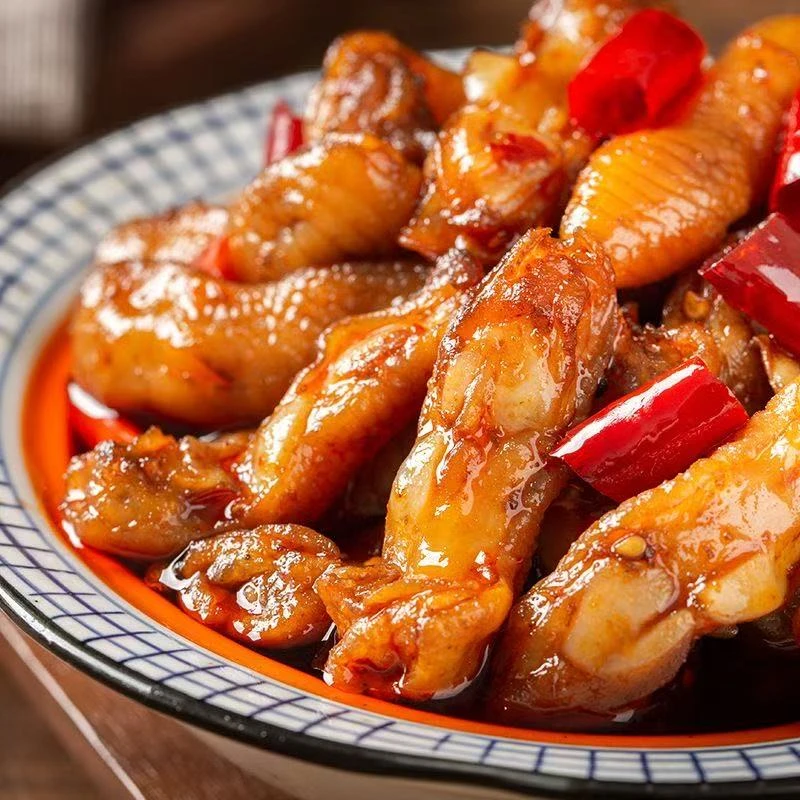（香辣味鸡脚筋对对碰）客家盐焗鸡脚筋客家风味小吃解馋即食零食