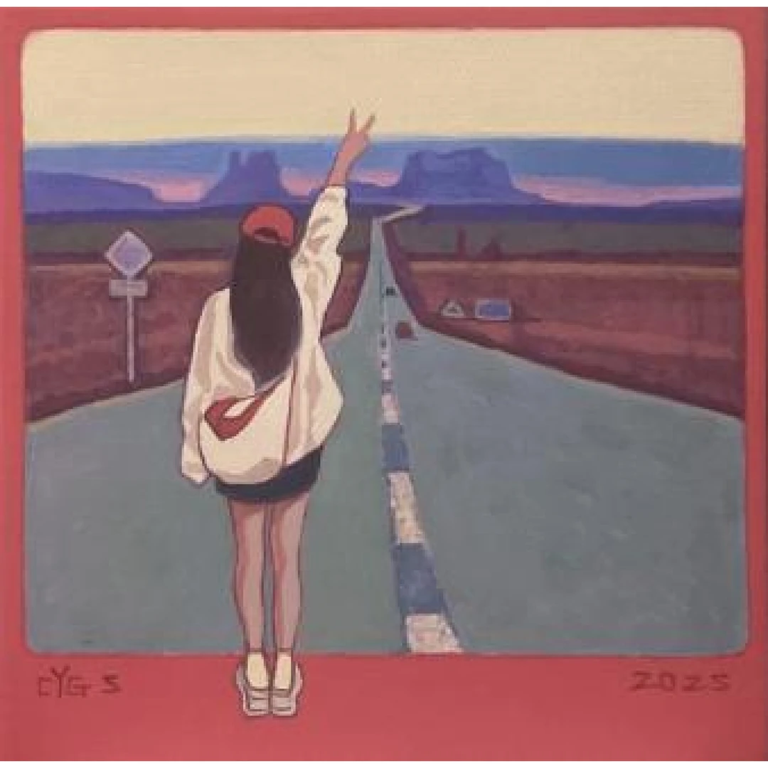1897 尹从纲《旅行日记二》，规格：20X20cm，材质：布面丙烯