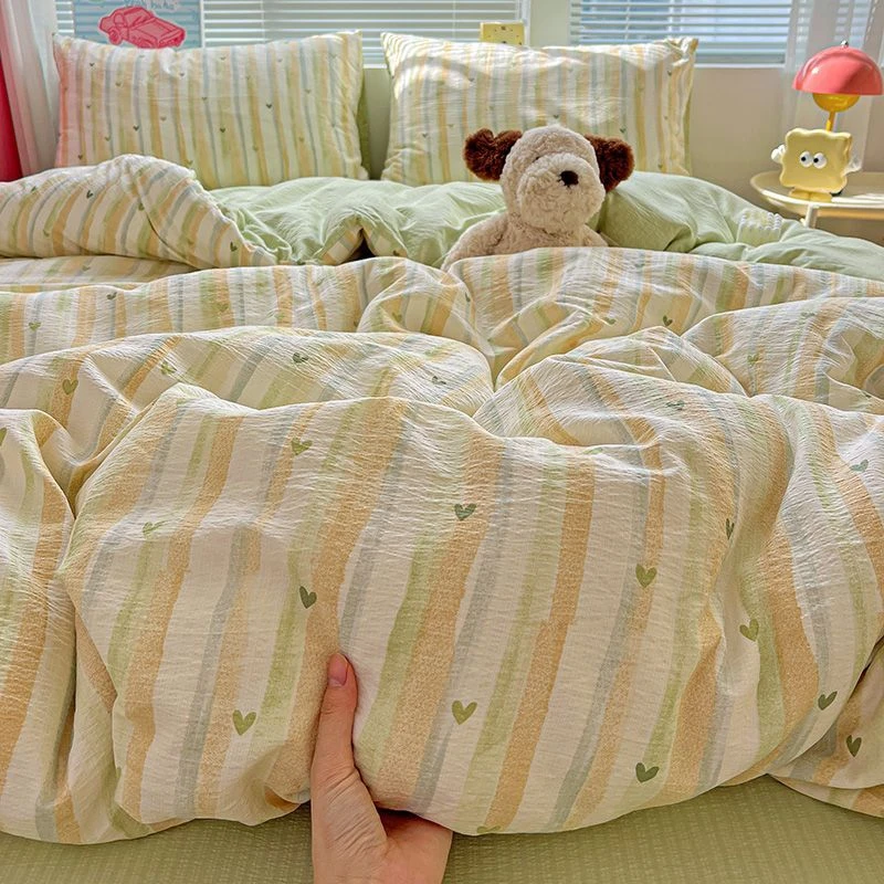 NT09冬季加厚保暖云感木棉四件套床单保暖被套床罩