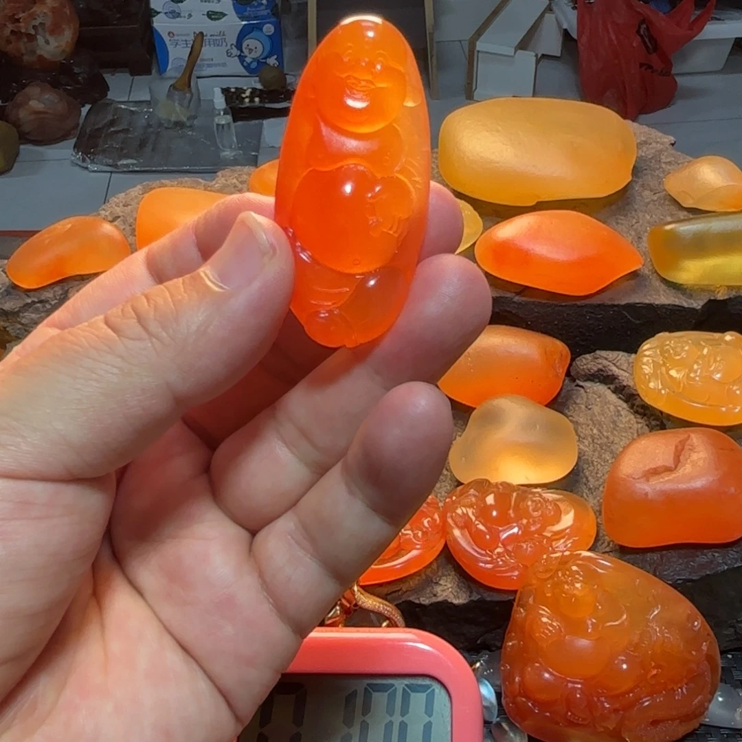 斑***线石英岩玉未镶嵌挂件