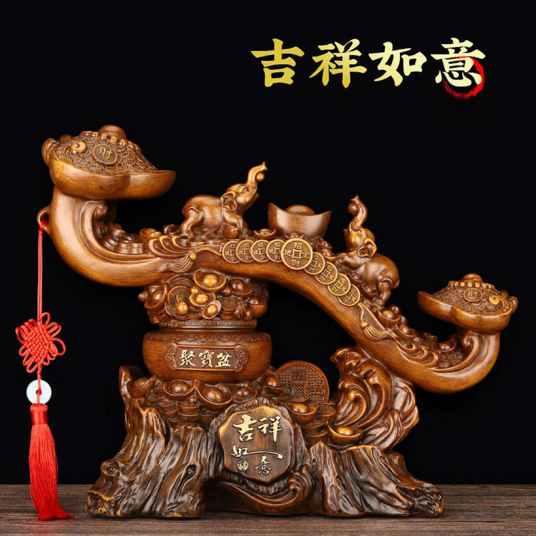 吉祥如意摆件客厅电视柜酒柜装饰品搬家礼物招财大象乔迁店铺开业
