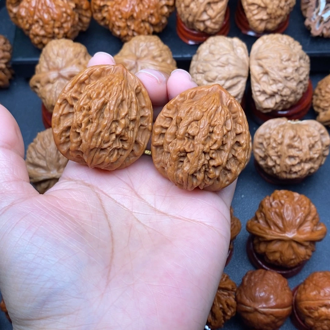 把件文玩核桃39虎头