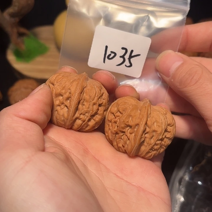 把件文玩核桃42 尺   元宝   1035