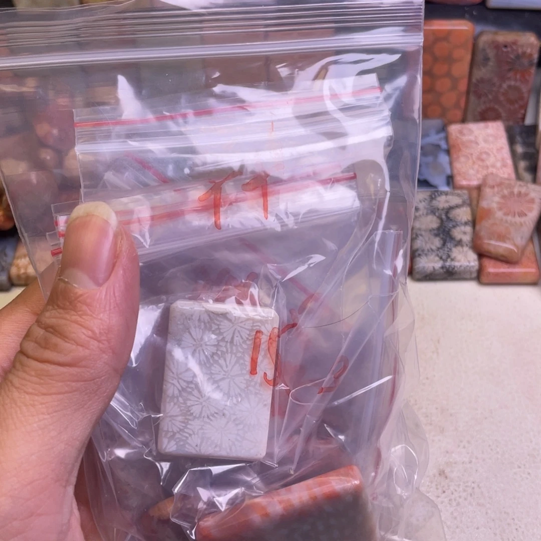 羊***羊硅化玉未镶嵌吊坠精品8