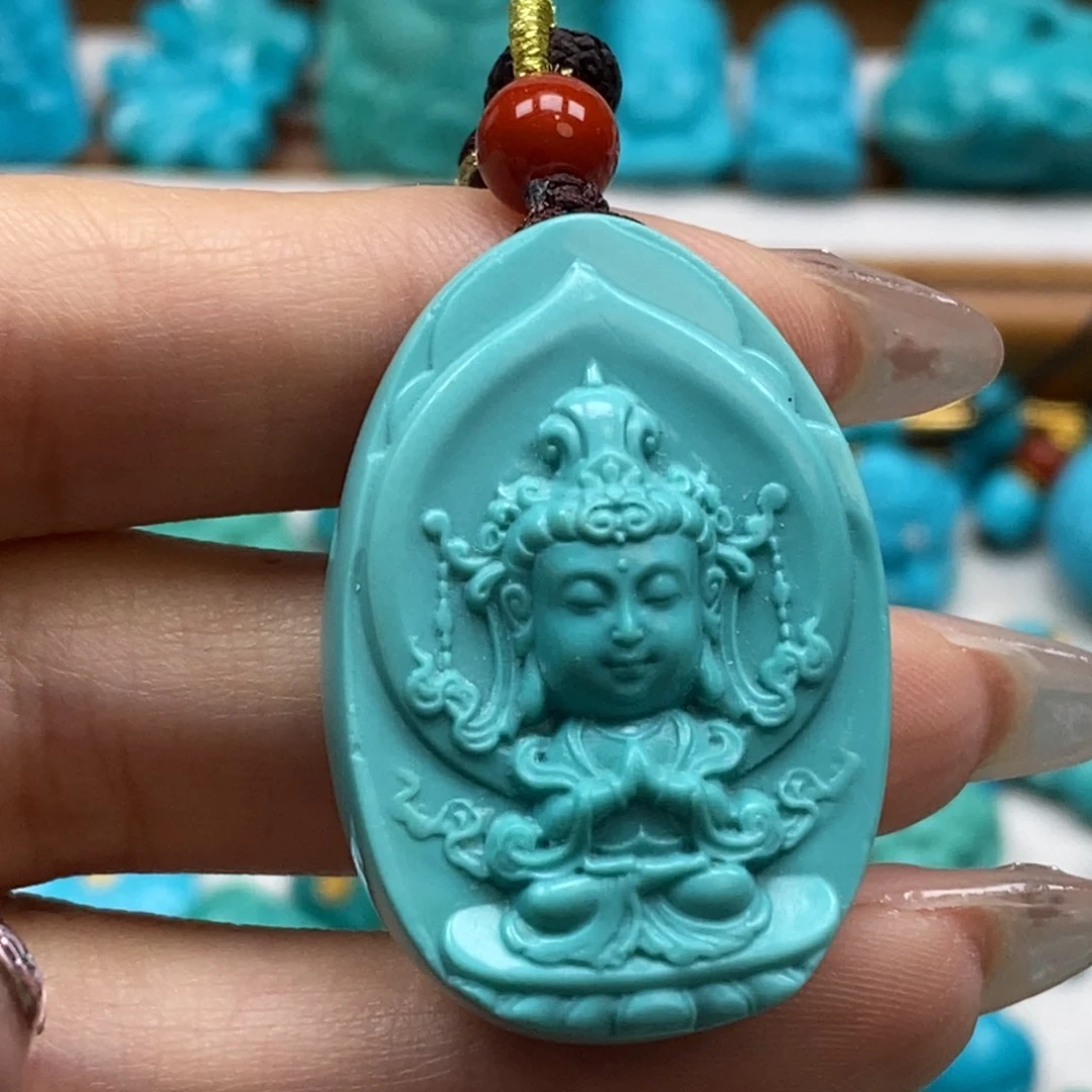 绿松石未镶嵌颈饰何**忧