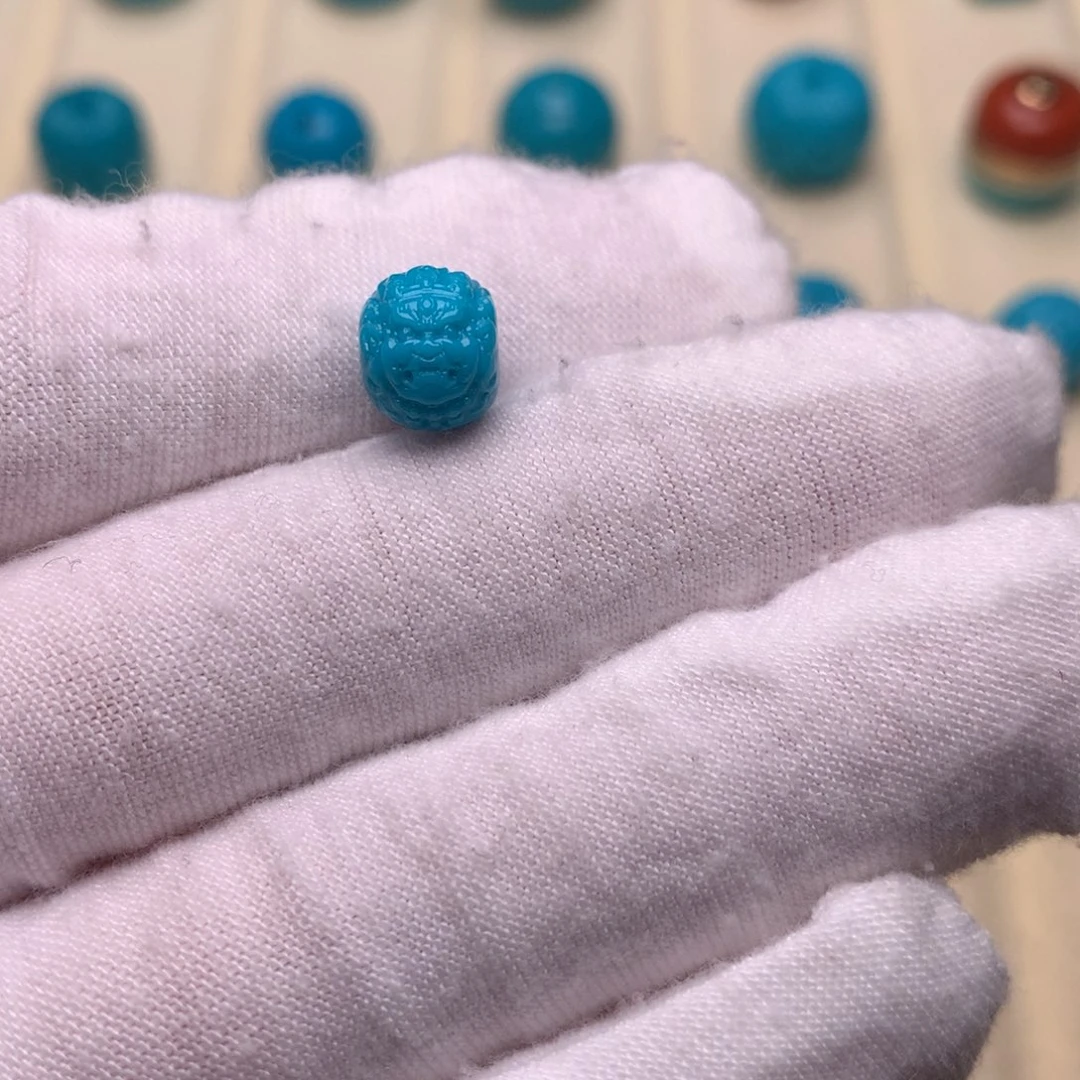 绿松石未镶嵌绿松石大黑天8.5