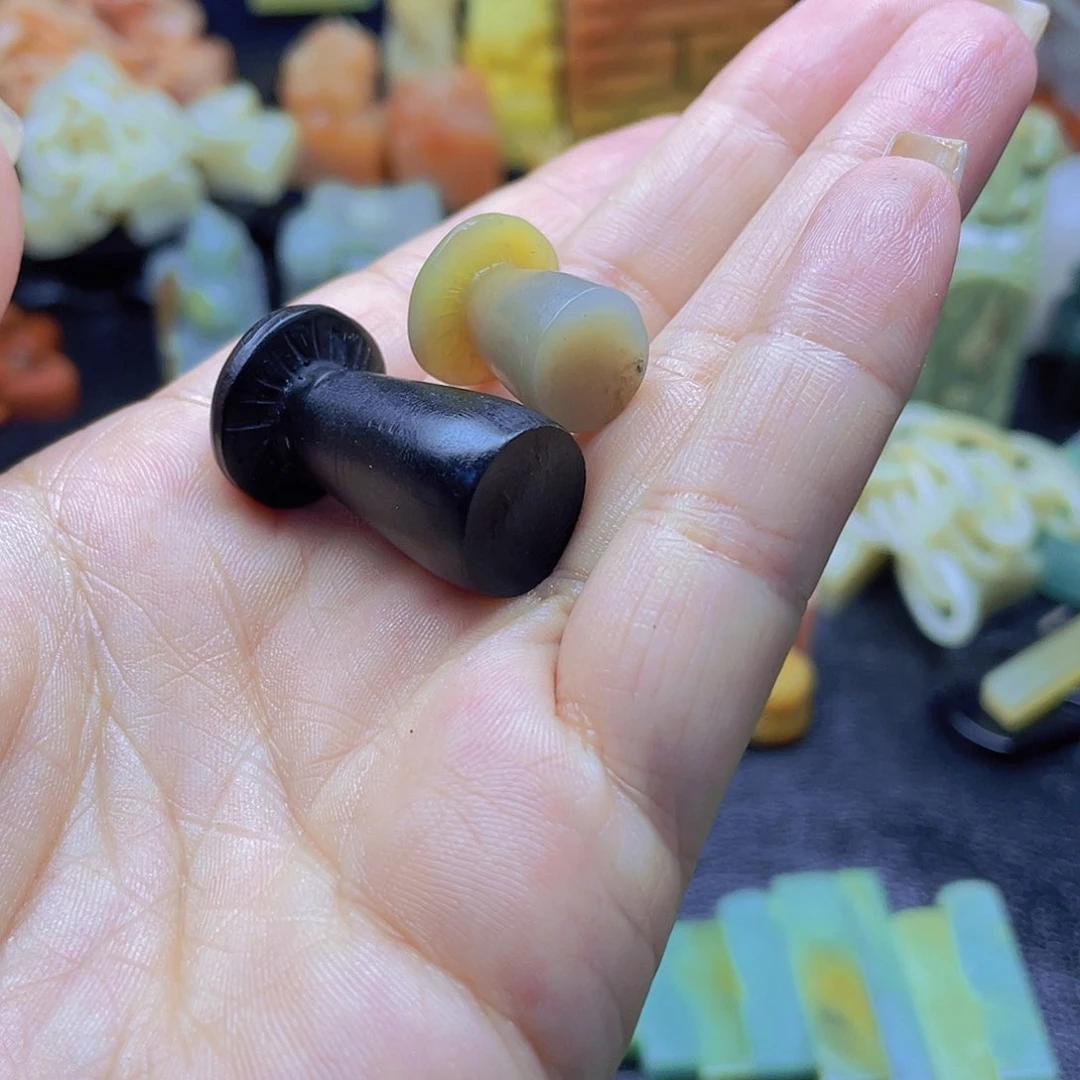 青田石印石大**韵小蘑菇