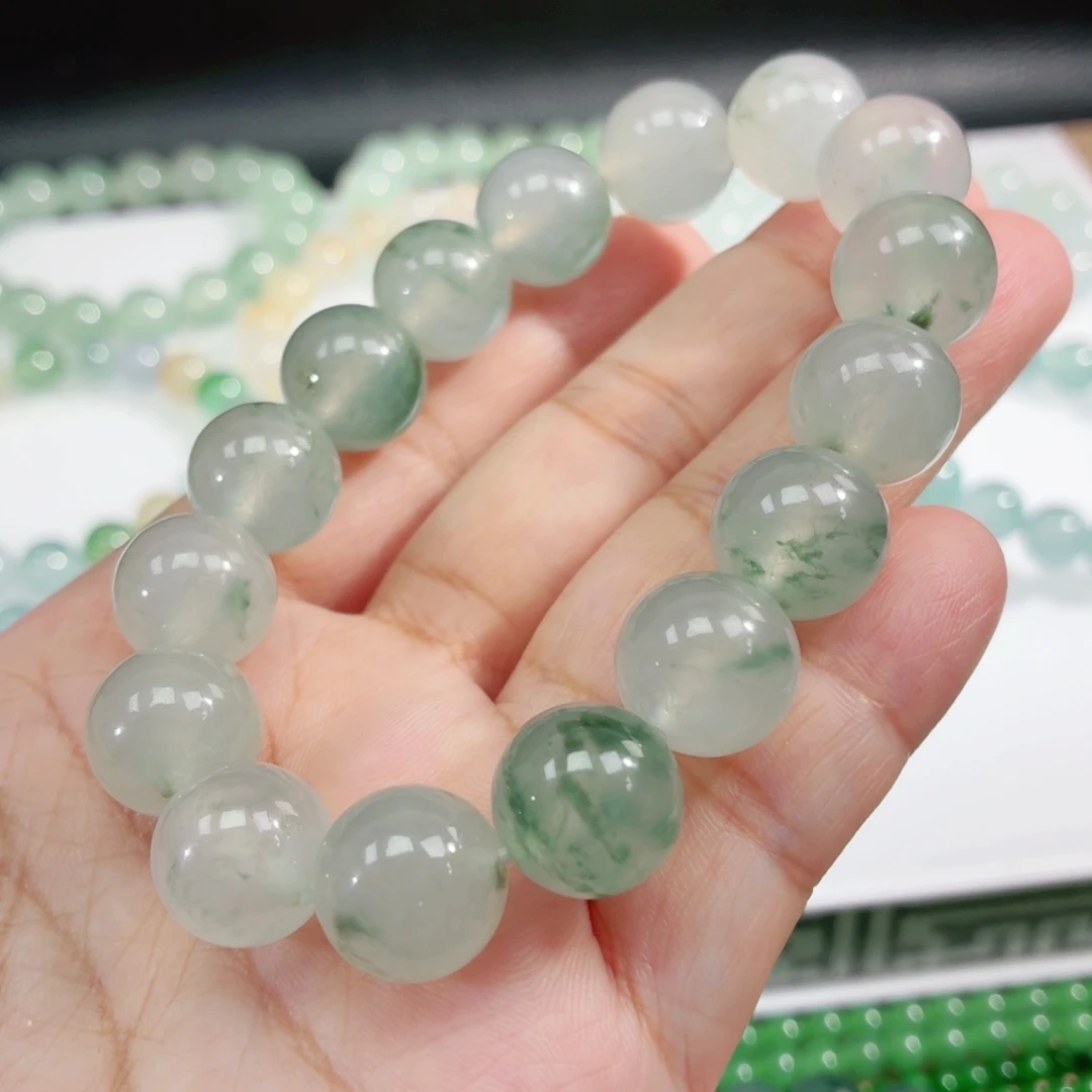 翡翠未镶嵌手链卡12.7