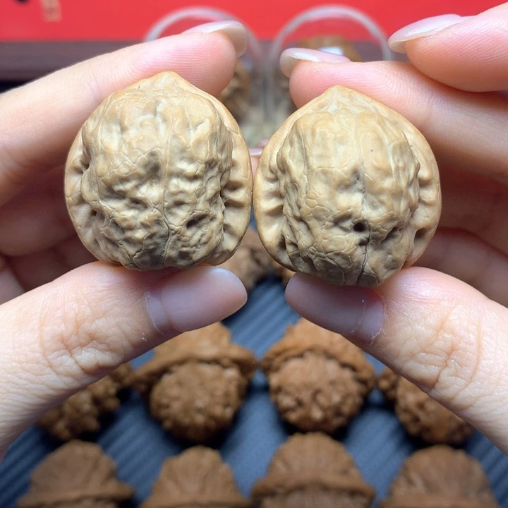 核桃把件核桃古蟾36