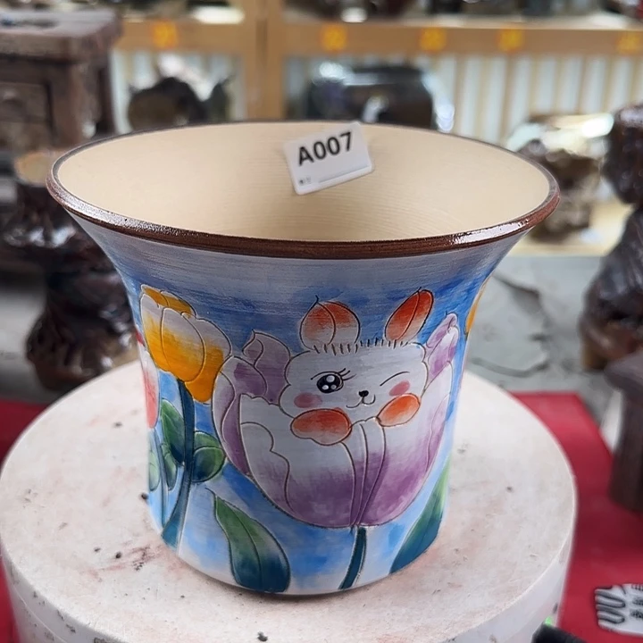 紫砂花瓶景德镇陶瓷007