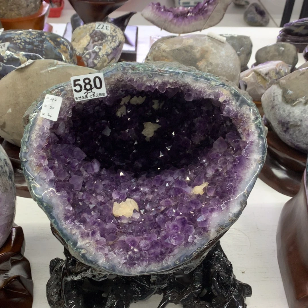 摆件未镶嵌紫晶水晶球