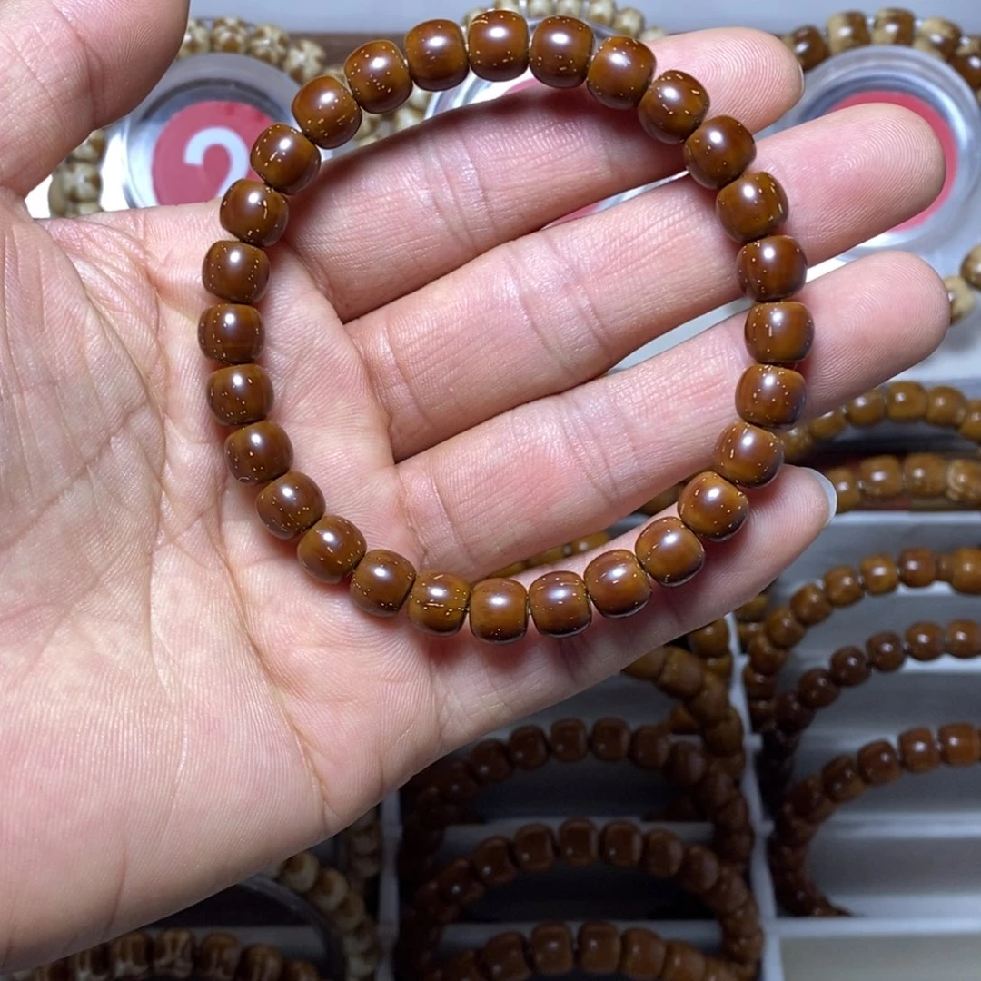 手串紫金鼠实心紫金鼠红皮料8.5