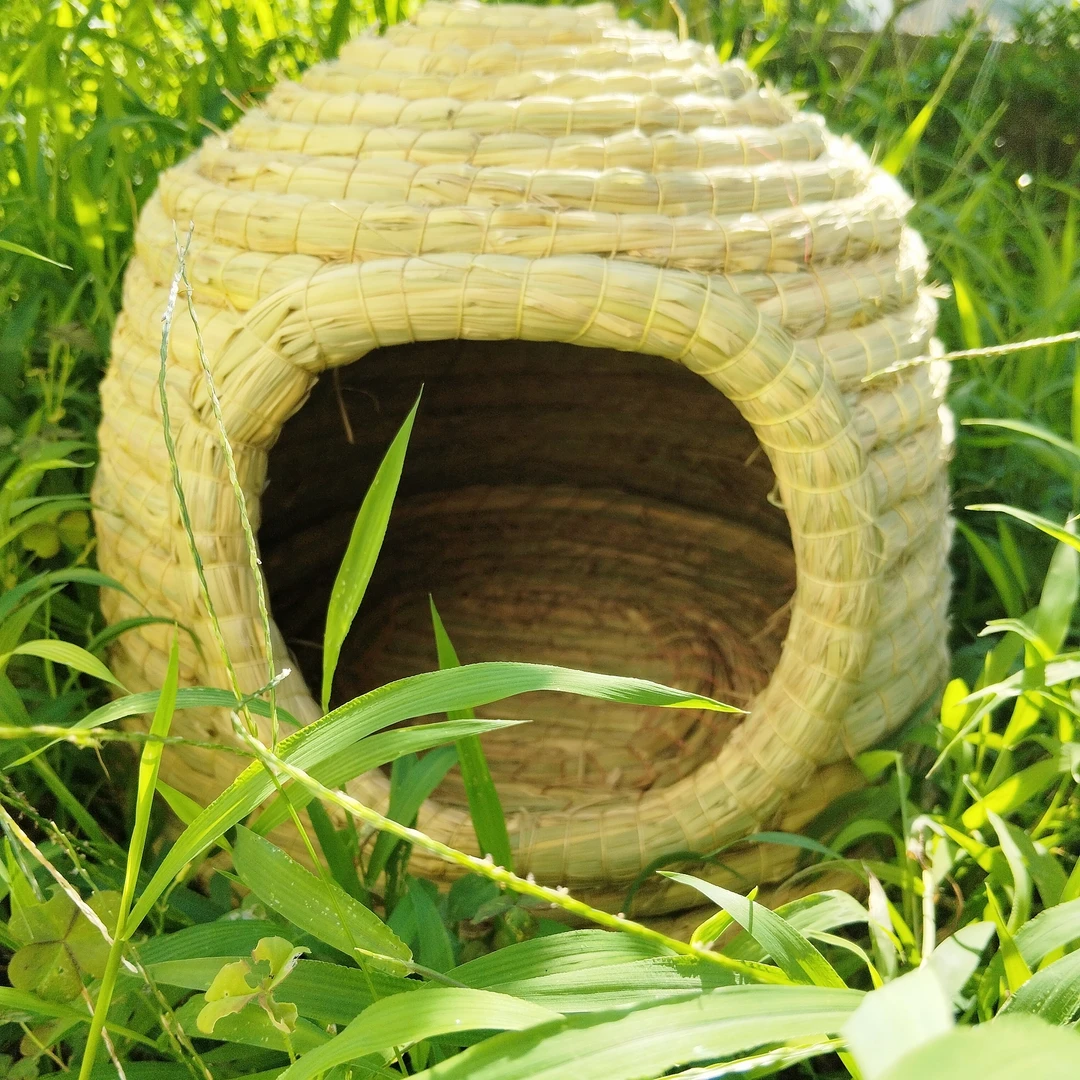 精品城堡稻草窝纯手工编织鸽子孵蛋专用 鸡窝用超大号