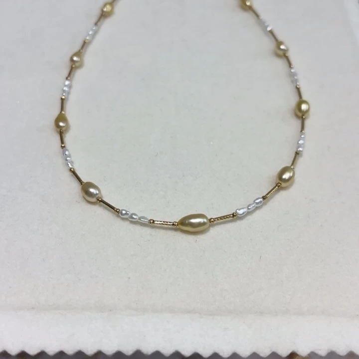 海水珍珠18K金镶嵌颈饰