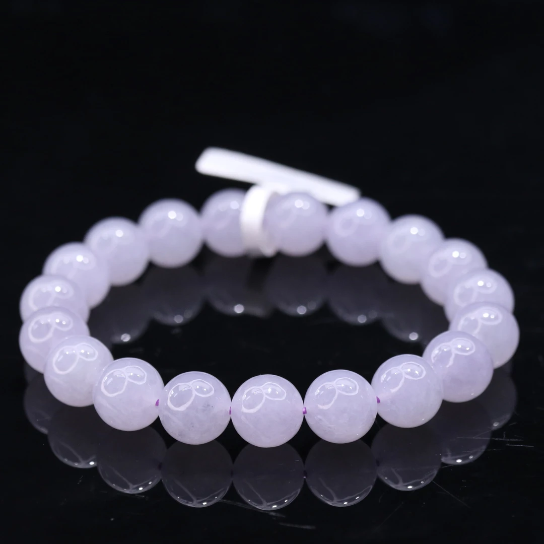 FC38天然缅甸翡翠A货紫手串/600916/保利厦门拍卖