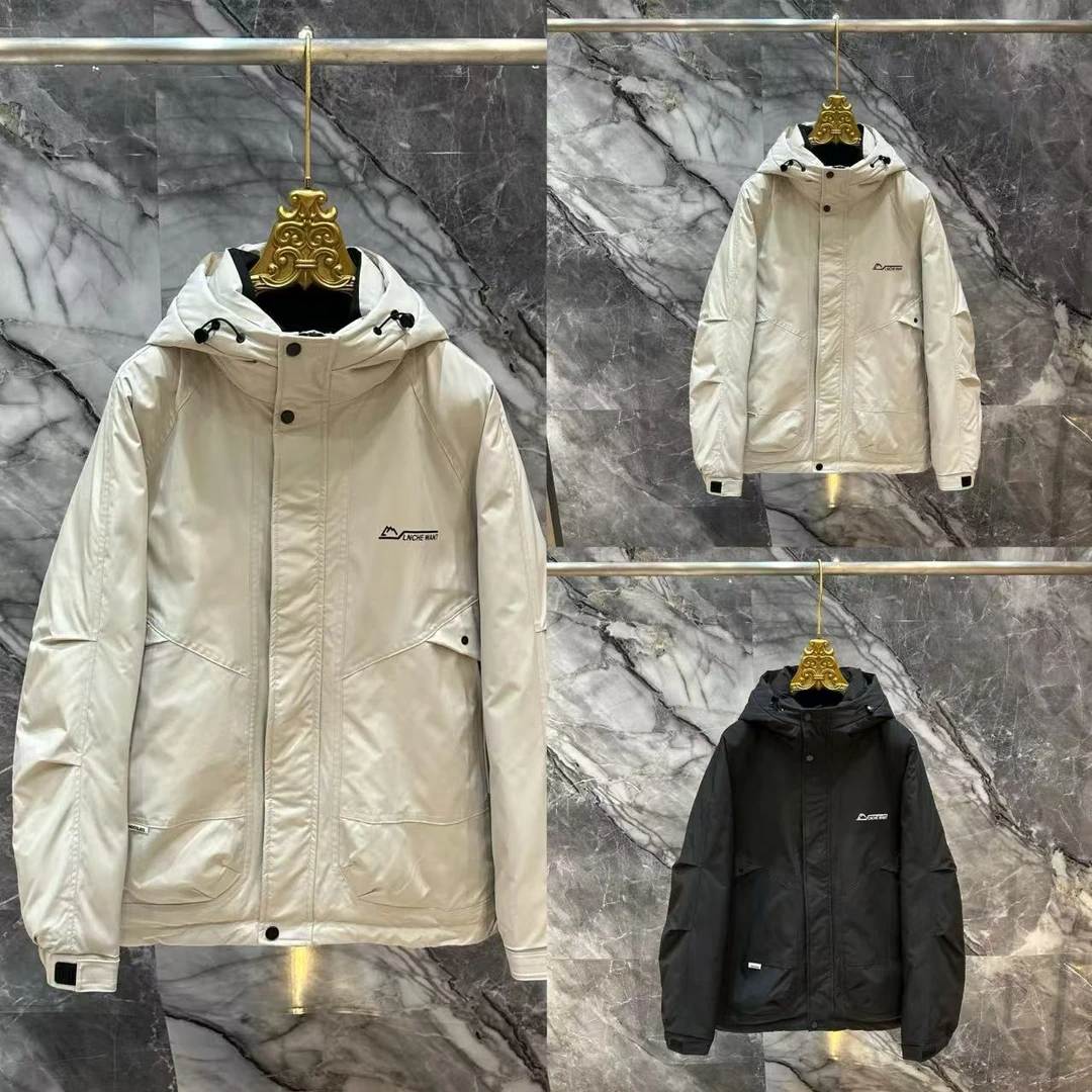 【F】冬季新款重工简约百搭冲锋衣防寒服6608【无水洗唛】