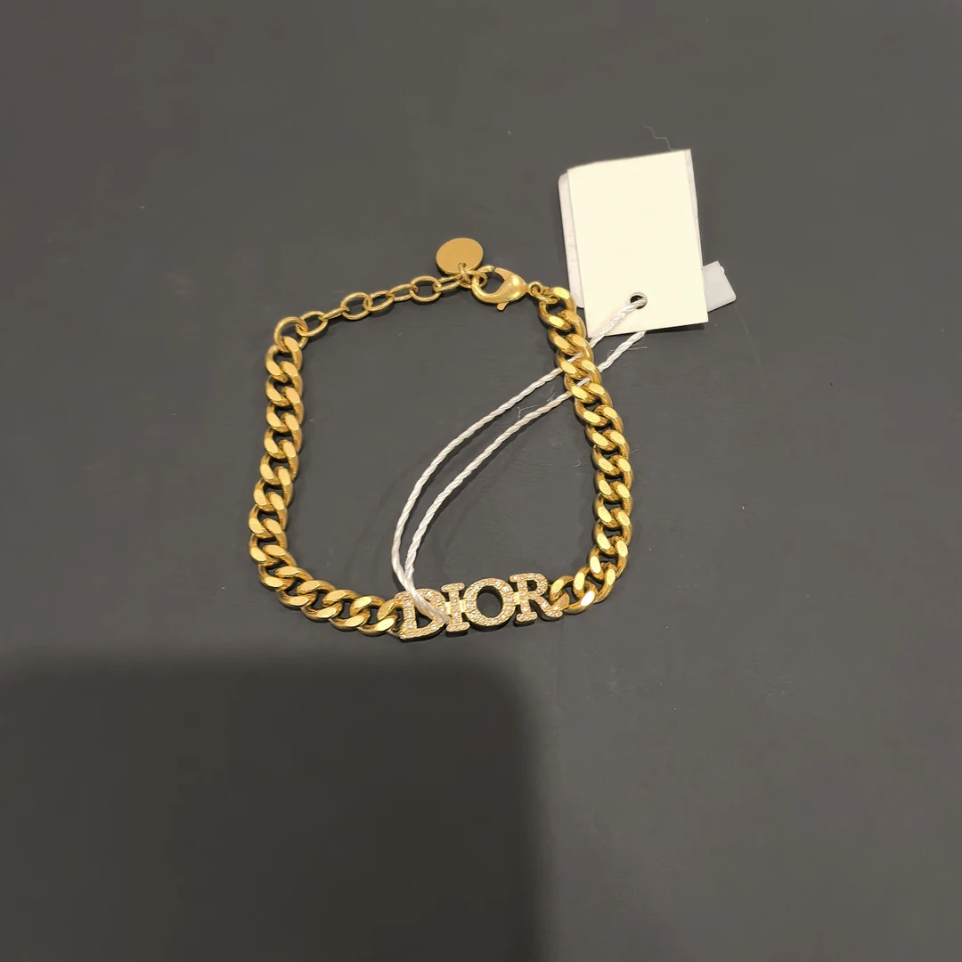 99新 DIOR/迪奥 蔚蓝/字母镶钻手链