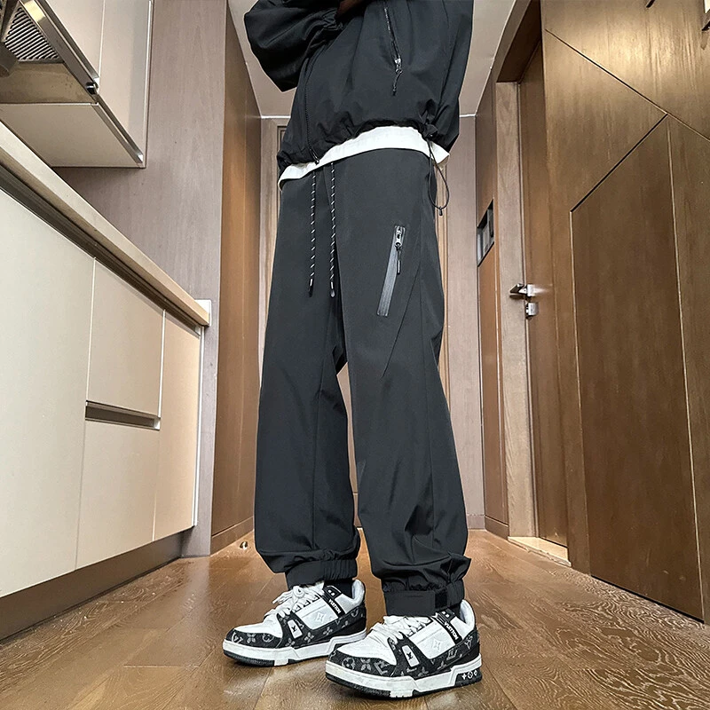 隐匿者男士束脚休闲裤春季新款潮流休闲百搭大码宽松束脚冲锋裤男