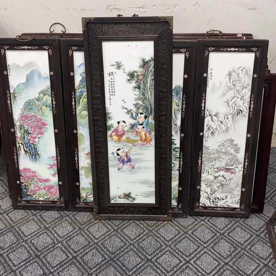 瓷片东*93*37*4 景德镇瓷板画柴窑烧制