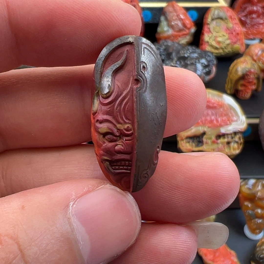 虾***米玛瑙/玉髓合金颈饰