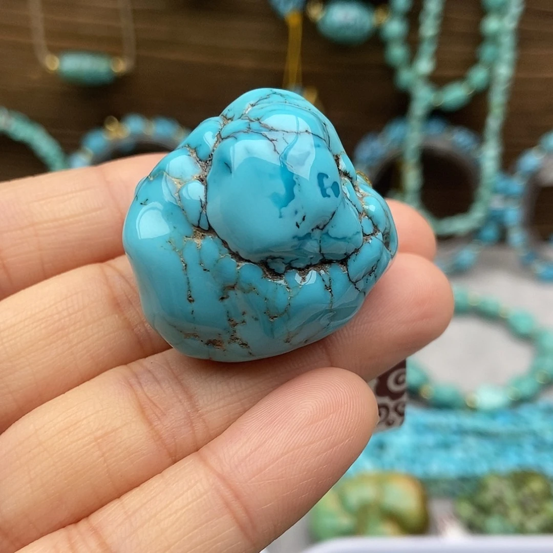 绿松石未镶嵌随形吊坠