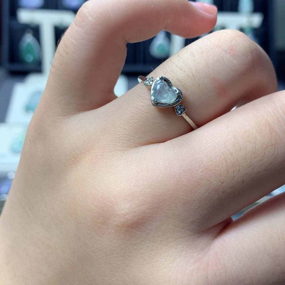 翡翠银S925镶嵌挂件