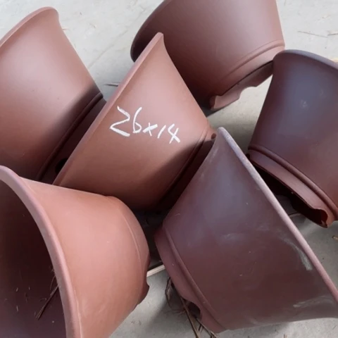 紫砂花盆100-6。26-14