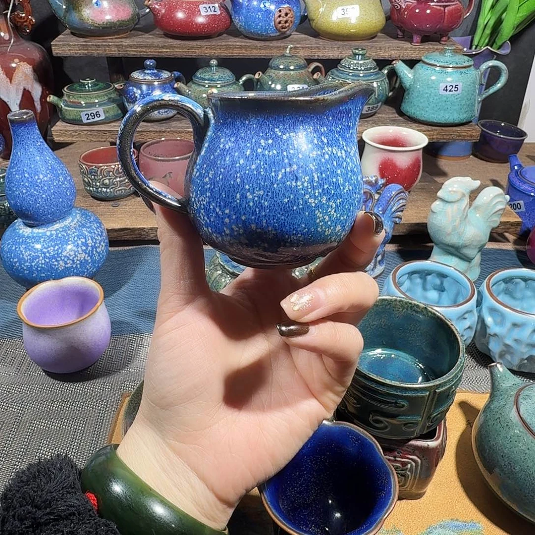 茗欣钧窑高温钧瓷微瑕