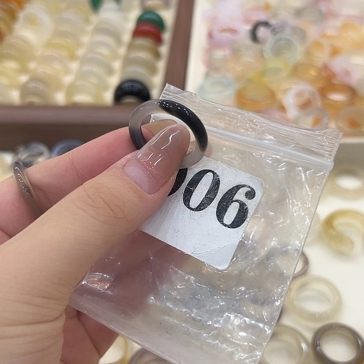合金戒指玛瑙/玉髓6港16