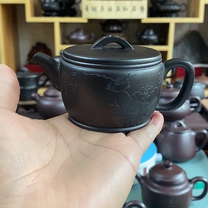 茶壶紫砂原矿石黄汉瓦120 cc左右