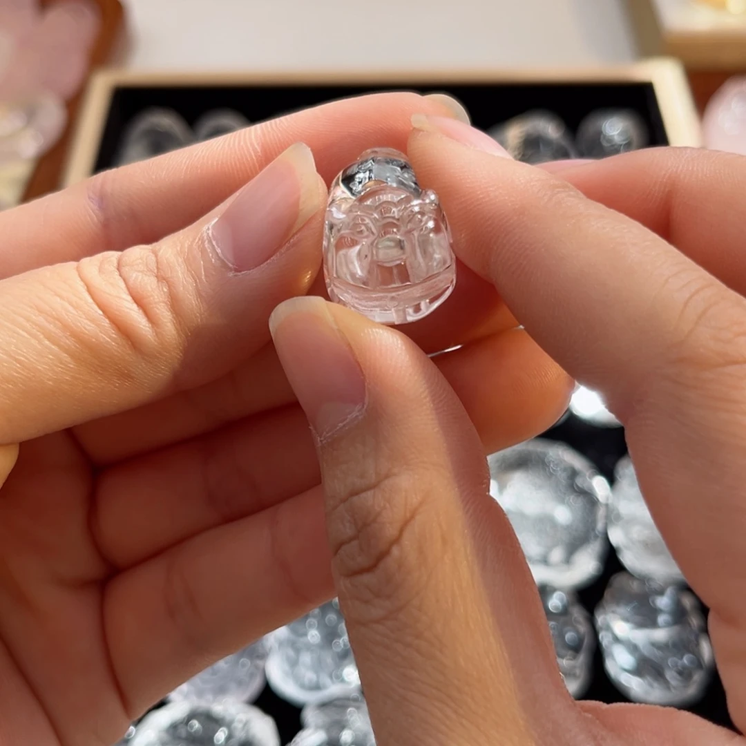 水晶颈饰未镶嵌白水猪锁骨链13