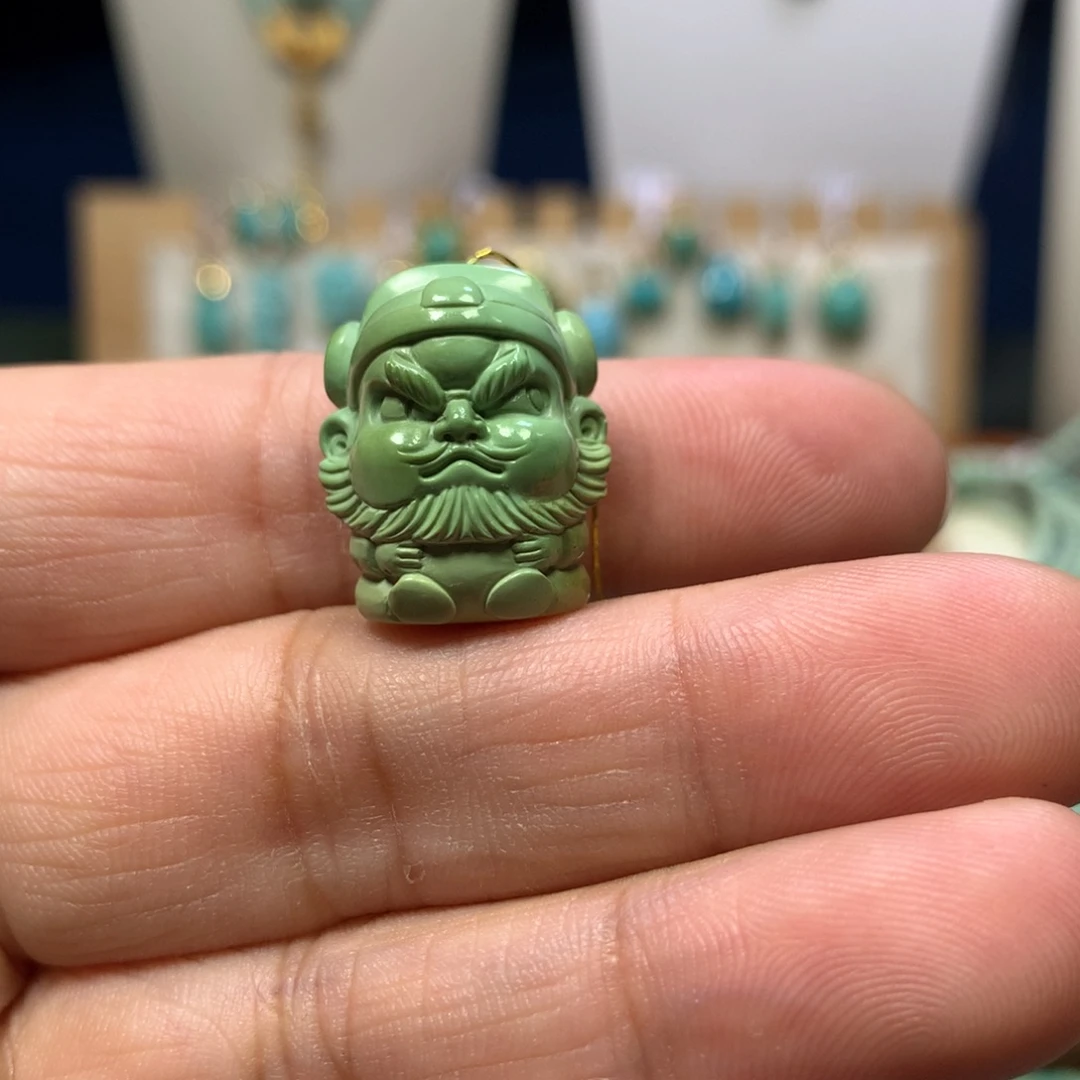未镶嵌绿松石钟馗
