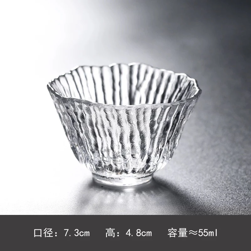 【秋兮·冰花竖纹如意杯】