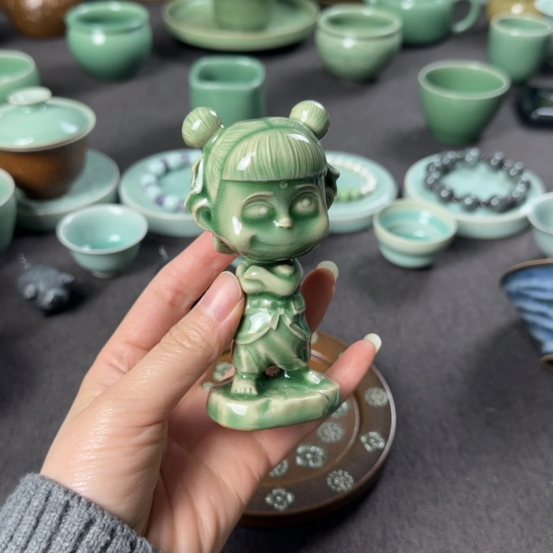 开片福利小叶玩泥巴手工茶器