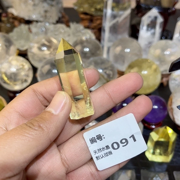 水晶摆件未镶嵌六棱柱