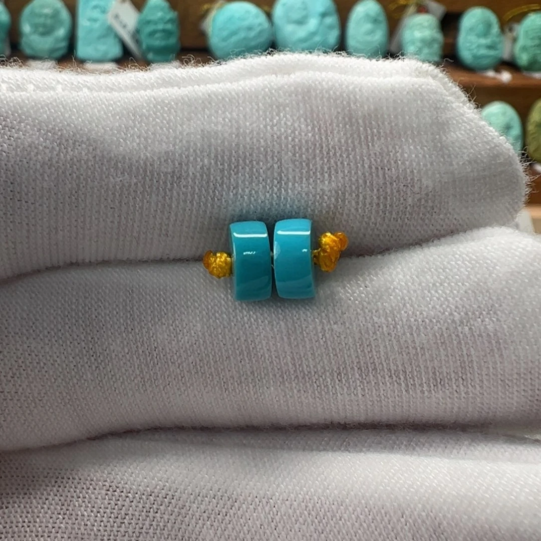 绿松石未镶嵌隔片6.5mm