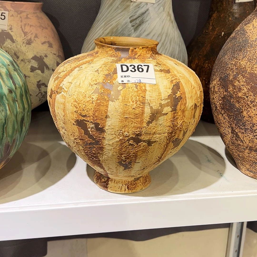 瓶D367高24口8陶瓷花瓶无孔