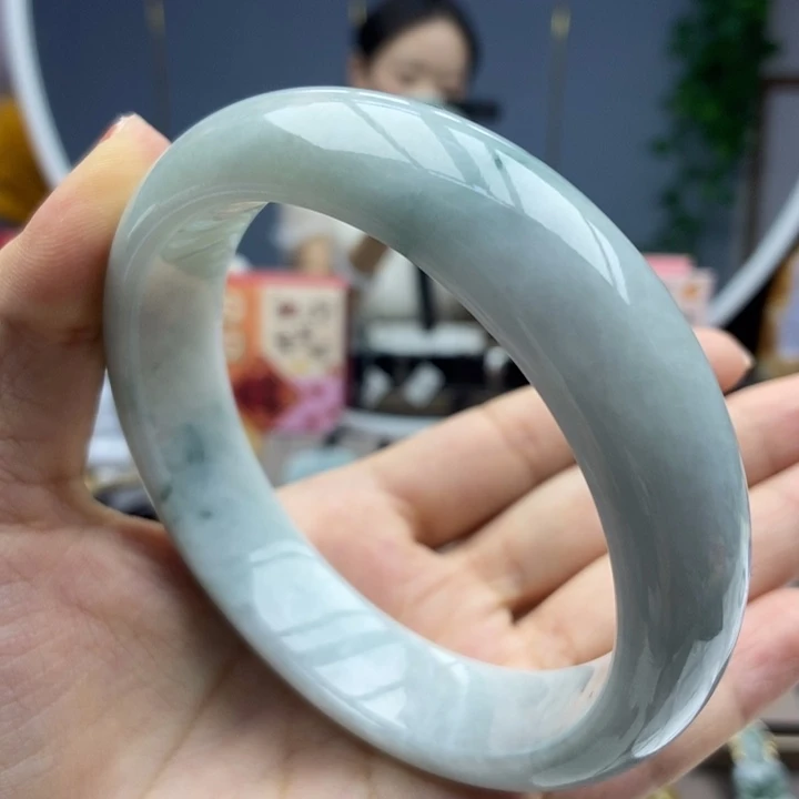 翡翠手镯未镶嵌手镯A9-57.7