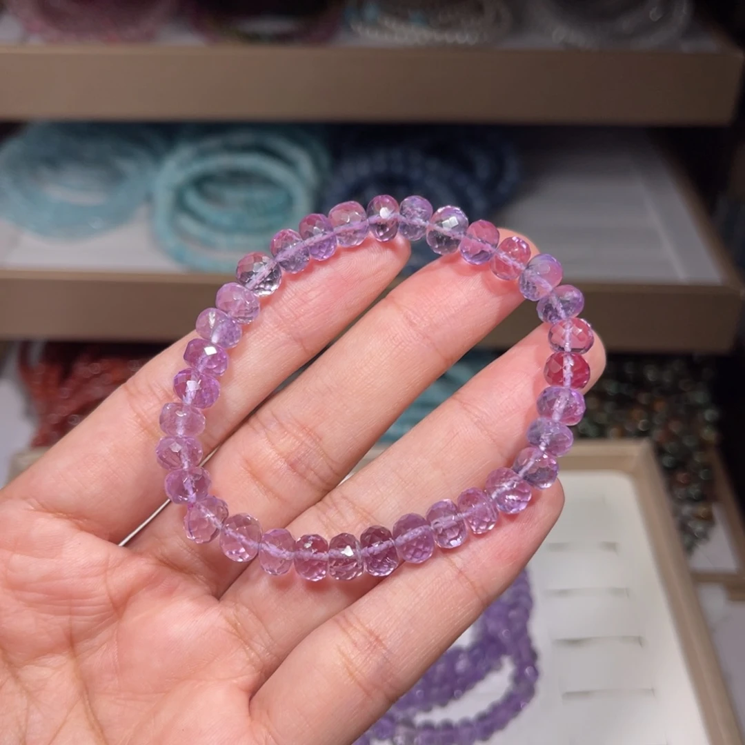 未镶嵌水晶手链紫水晶009