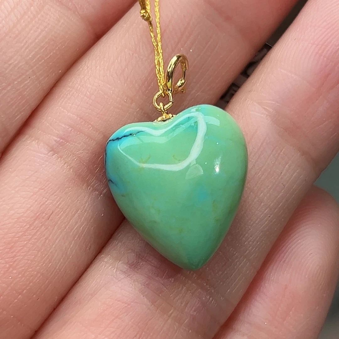 绿松石珠宝奇石18K金镶嵌