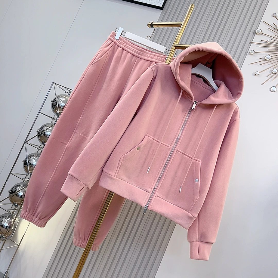 “桃桃芝士”套装 2024新款活力常青藤加绒两件套