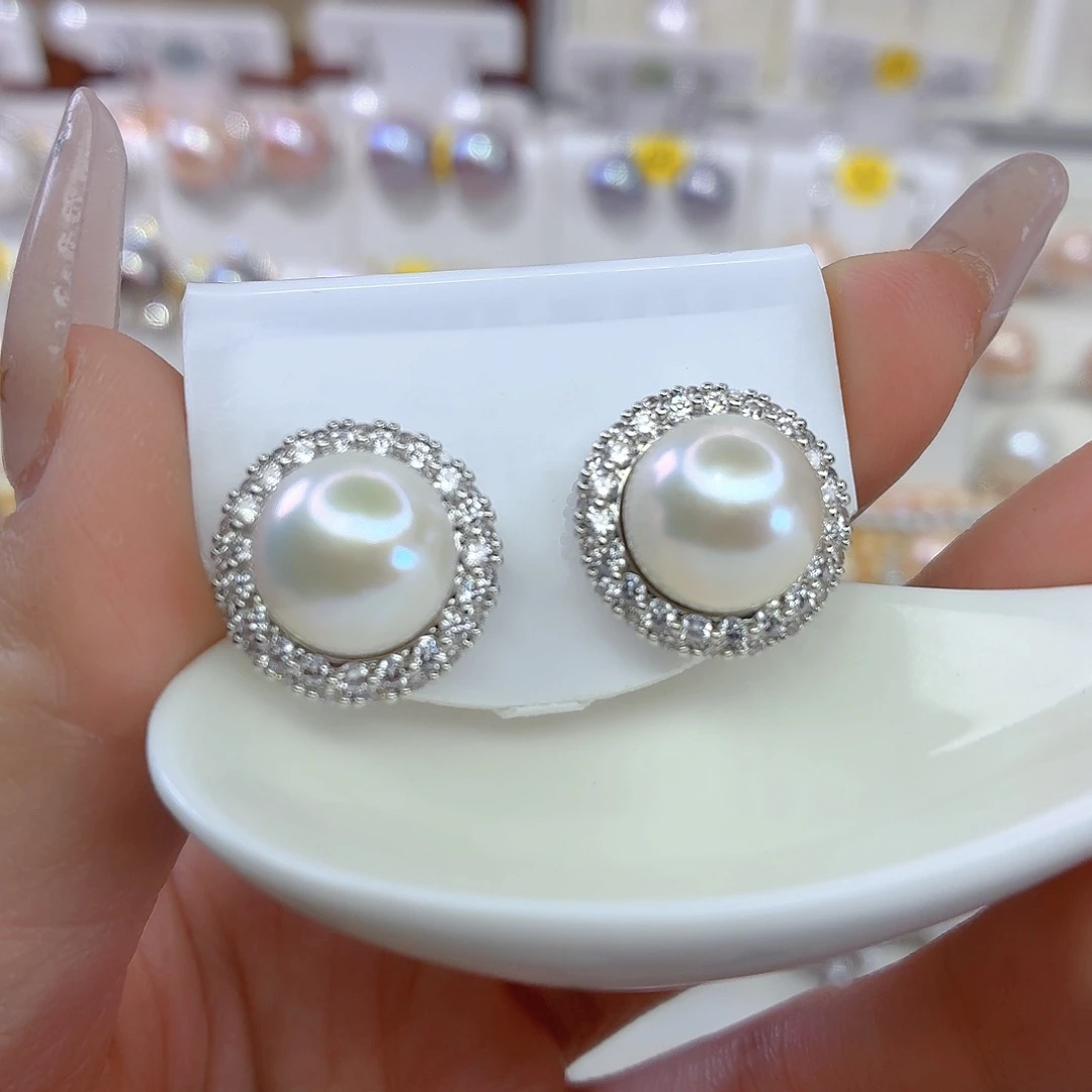 耳饰未镶嵌淡水珍珠